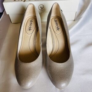 New LifeStride Parigi Pumps Soft System Champagne Women's 8M